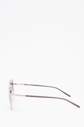 RRP€200 LOVE MOSCHINO MOL028/S Geometric Sunglasses Gradient Lenses Thin Temples gallery photo number 3