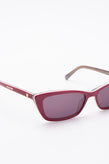 RRP€140 LOVE MOSCHINO MOL017/S Narrow Rectangle Sunglasses Heart Stud Glossy gallery photo number 6