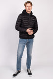 JOHN RICHMOND Quilted Jacket US38 IT48 M Padded Logo Print Full Zip Hooded gallery photo number 2