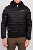 JOHN RICHMOND Quilted Jacket US40 IT54 L Padded Logo Print Full Zip Hooded gallery photo number 3