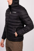 JOHN RICHMOND Quilted Jacket US40 IT54 L Padded Logo Print Full Zip Hooded gallery photo number 4