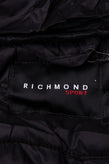 JOHN RICHMOND Quilted Jacket US38 IT48 M Padded Logo Print Full Zip Hooded gallery photo number 9