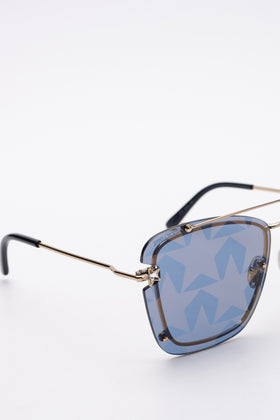 RRP€350 JIMMY CHOO AMBRA/S Oversized Pilot Sunglasses Star Patterned UV Protect gallery photo number 5