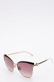 RRP€280 JIMMY CHOO JULY/S Butterfly Sunglasses Gradient Lenses Logo Sides gallery photo number 2