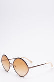 RRP€300 CHLOE DANI Rhombus Sunglasses Gradient Thin Temples Made in Italy gallery photo number 2
