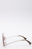 RRP€280 MARC JACOBS MARC 372/S Square Butterfly Sunglasses Rimless Pink Lenses gallery photo number 3