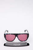 RRP€400 DIOR DIORCLUB2 Flat Top Sunglasses Detachable Visor 'J'ADIOR' Pink Lens gallery photo number 1