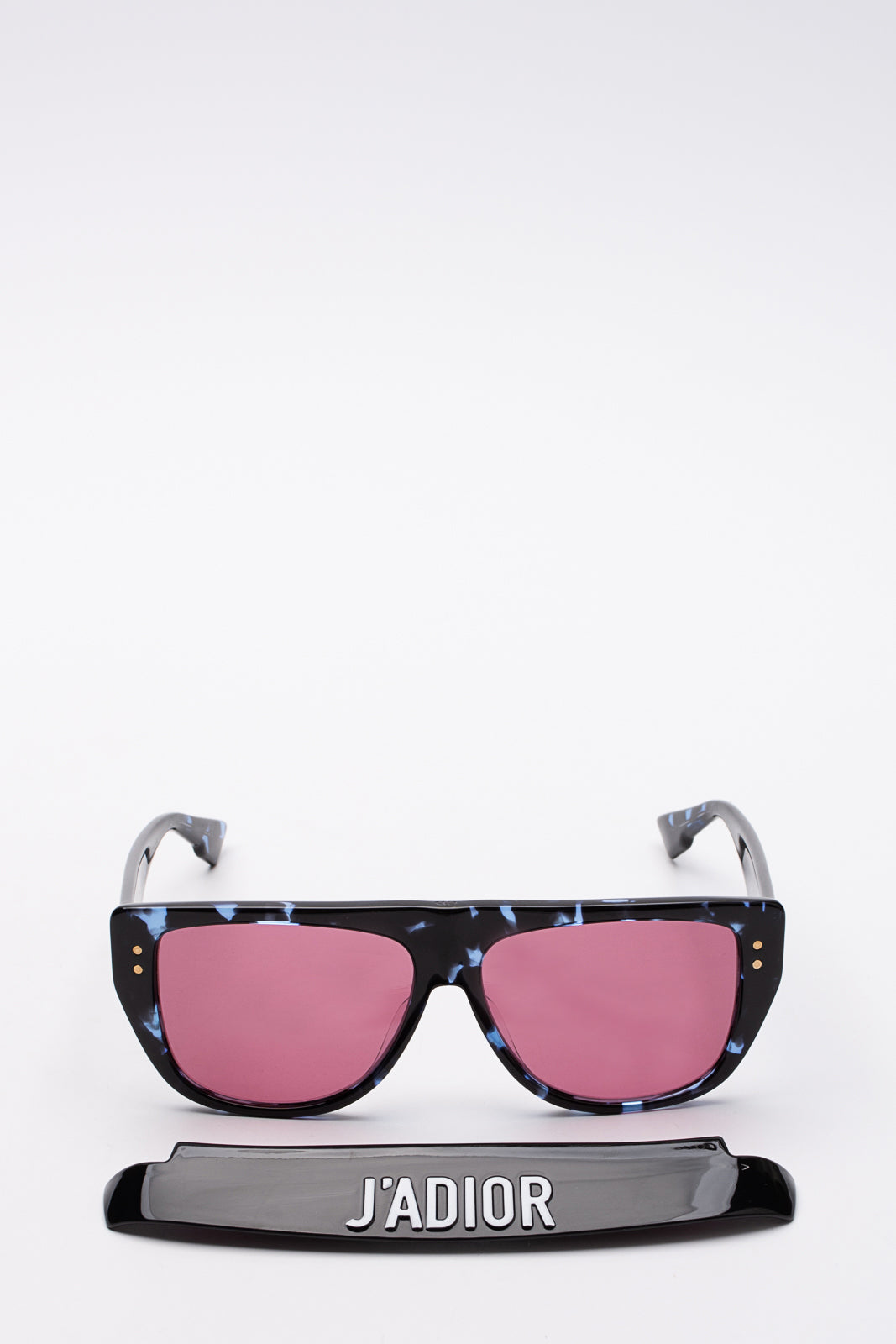 RRP€400 DIOR DIORCLUB2 Flat Top Sunglasses Detachable Visor 'J'ADIOR' Pink Lens gallery main photo
