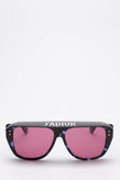 RRP€400 DIOR DIORCLUB2 Flat Top Sunglasses Detachable Visor 'J'ADIOR' Pink Lens gallery photo number 2