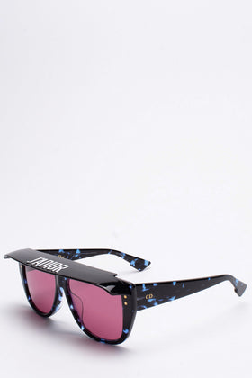 RRP€400 DIOR DIORCLUB2 Flat Top Sunglasses Detachable Visor 'J'ADIOR' Pink Lens gallery photo number 3