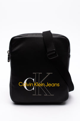 CALVIN KLEIN JEANS Monogram Soft Crossbody Bag Adjustable Strap Lightly Padded