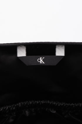 CALVIN KLEIN JEANS Foldable Makeup Cosmetic Bag Recycled Logo Top Handle Zipped gallery photo number 8