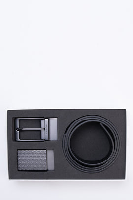 CALVIN KLEIN Leather Belt Size 90/36 Adjustable Detachable Blank Buckle Logo