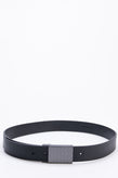 CALVIN KLEIN Leather Belt Size 90/36 Adjustable Detachable Blank Buckle Logo gallery photo number 4