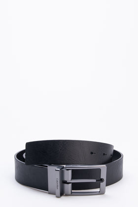 CALVIN KLEIN Leather Belt Size 90/36 Adjustable Detachable Blank Buckle Logo gallery photo number 3