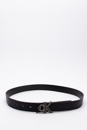 CALVIN KLEIN JEANS Recycled PU Leather Belt 90/36 Bonded Leather Logo Buckle gallery photo number 2