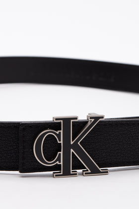 CALVIN KLEIN JEANS Recycled PU Leather Belt 90/36 Bonded Leather Logo Buckle gallery photo number 3