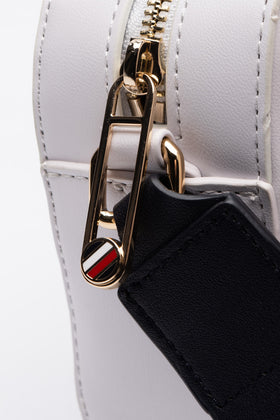 TOMMY HILFIGER ICONIC TOMMY CAMERA Shoulder Bag PU Leather Jacquard Strap Zipped gallery photo number 5