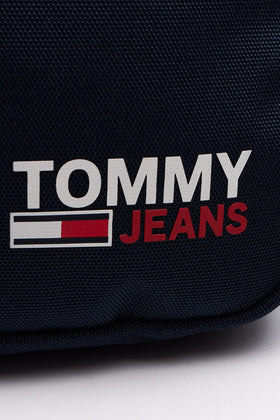 TOMMY JEANS Crossbody Bag Recycled Fabric Glued Logo Adjustable Strap Zipped gallery photo number 5