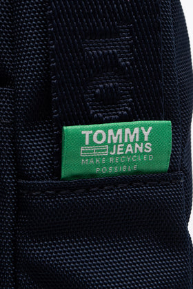 TOMMY JEANS Crossbody Bag Recycled Fabric Glued Logo Adjustable Strap Zipped gallery photo number 6