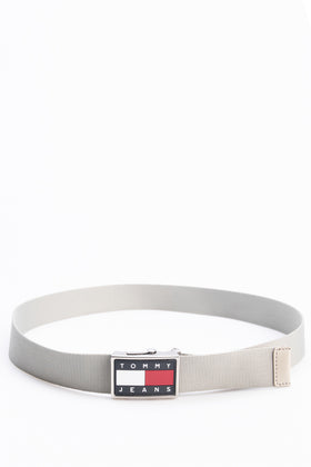TOMMY JEANS Woven Web Belt Size 105/42 Adjustable Logo Autogrip Buckle gallery photo number 1