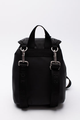 TOMMY JEANS Bucket Shoulder Bag Recycled PU Leather Detachable Strap Clasp Flap gallery photo number 3