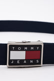 TOMMY JEANS Woven Web Belt Size 100/40 Adjustable Autogrip Logo Buckle gallery photo number 3