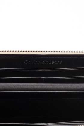 CALVIN KLEIN JEANS Clutch Wallet PU Leather Sculpted Logo Zip Around Card Pocket gallery photo number 7