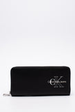 CALVIN KLEIN JEANS Sculpted Zip Around Clutch Wallet PU Leather Logo Card Pocket gallery photo number 1