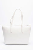 CALVIN KLEIN Shopper Bag Large PU Leather Structured Two Handles Zip Closure gallery photo number 3