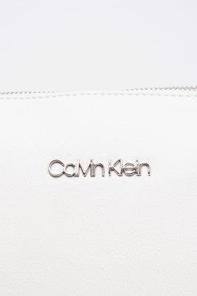 CALVIN KLEIN Shopper Bag Large PU Leather Structured Two Handles Zip Closure gallery photo number 5