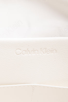 CALVIN KLEIN Shopper Bag Large PU Leather Structured Two Handles Zip Closure gallery photo number 7