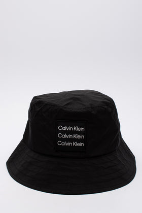 CALVIN KLEIN Bucket Hat One Size Mesh Lining Two Tone Logo Patch gallery photo number 1