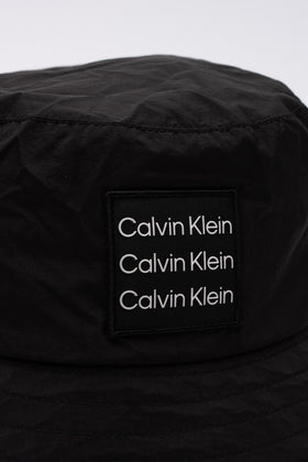 CALVIN KLEIN Bucket Hat One Size Mesh Lining Two Tone Logo Patch gallery photo number 4