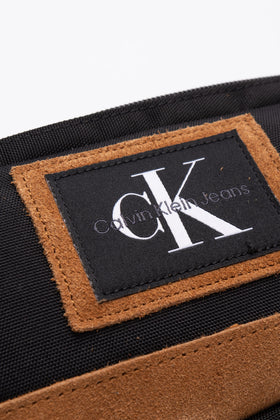 CALVIN KLEIN JEANS Bum Bag Waist Pack Suede Leather Trim Adjustable Strap Logo gallery photo number 5