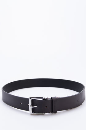 CALVIN KLEIN JEANS Leather Classic Belt Size 95/38 Debossed Logo Two Tone gallery photo number 1