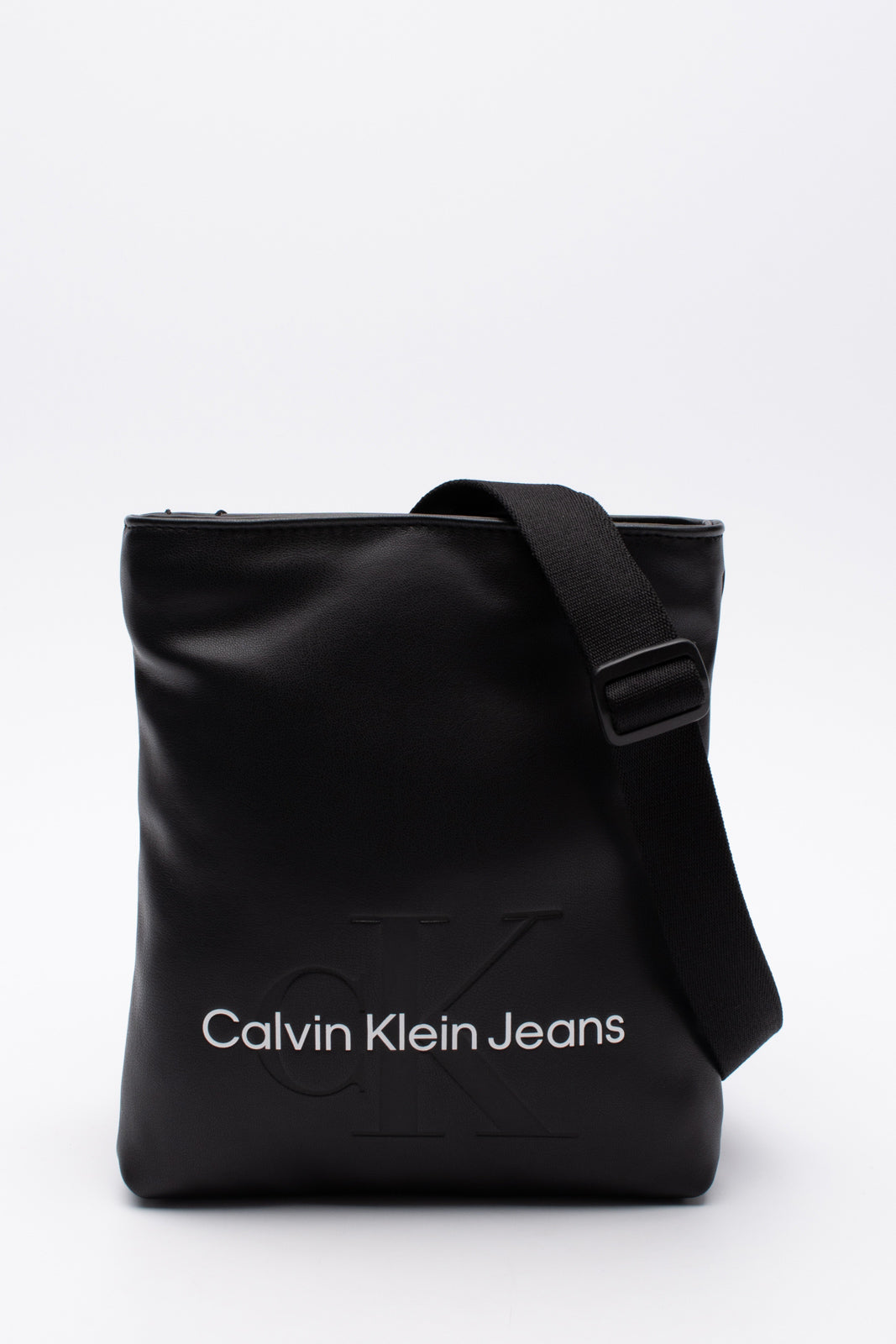 CALVIN KLEIN JEANS Monogram Crossbody Bag Soft PU Leather Lightly Padded Zipped gallery main photo