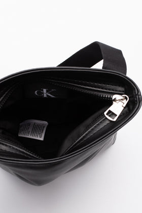 CALVIN KLEIN JEANS Monogram Crossbody Bag Soft PU Leather Lightly Padded Zipped gallery photo number 7