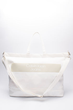 CALVIN KLEIN JEANS Recycled Travel Tote Bag Extra Large Detachable Strap Zipped gallery photo number 1