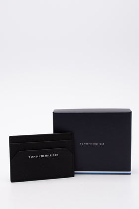 TOMMY HILFIGER Grainy Leather Business Card Holder Mini Wallet RFID Blocking gallery photo number 2