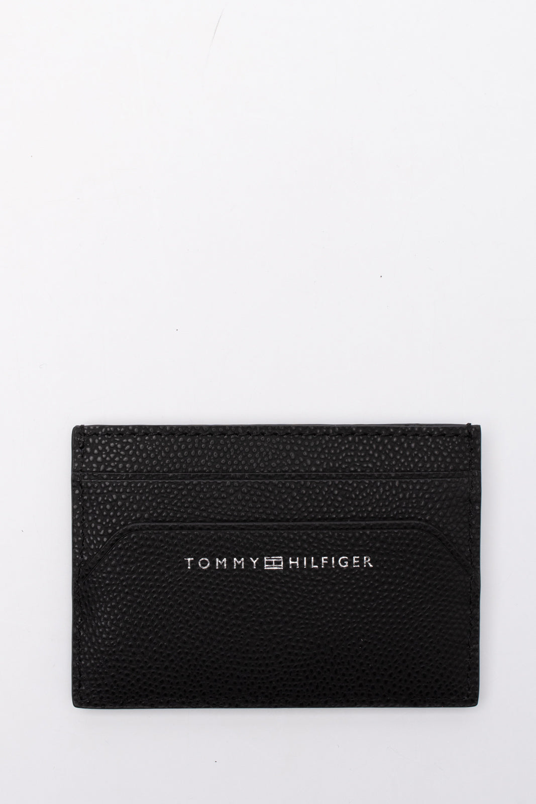 TOMMY HILFIGER Grainy Leather Business Card Holder Mini Wallet RFID Blocking gallery main photo