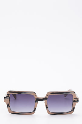 RRP€229 BORBONESE 7110 Square Sunglasses HANDMADE Gradient Anti-Reflective