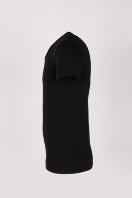 RRP €60 ZEGNA T-Shirt Top US/UK36 EU46 S Black Short Sleeve V-Neck Made in Italy