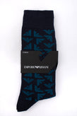RRP €30 EMPORIO ARMANI 3 PACK Everyday Short Socks One Size Two Tone Logo gallery photo number 1