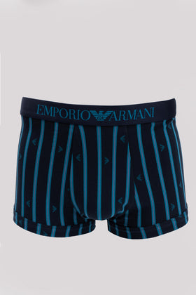 RRP€63 EMPORIO ARMANI 2 PACK Boxer Trunks US42 IT52 XL Striped Logo Waistband gallery photo number 2