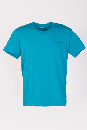 RRP €68 EMPORIO ARMANI 2 PACK T-Shirt Top US36 IT46 S Coated Logo Short Sleeve gallery photo number 2
