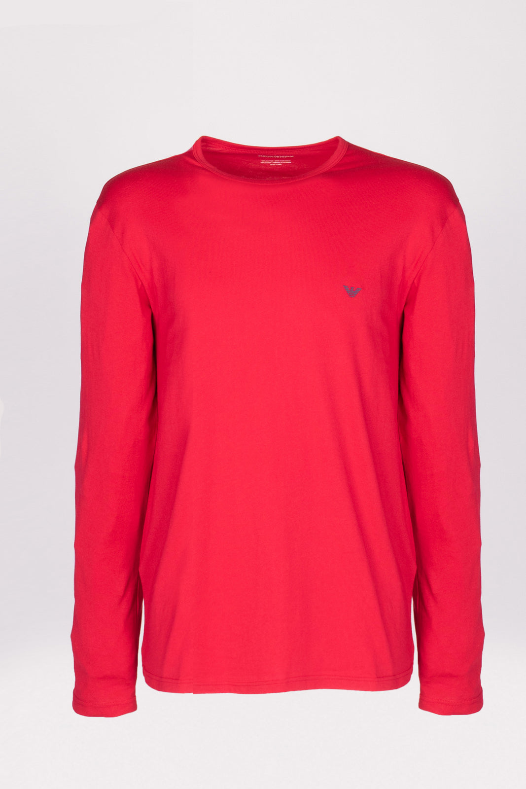 RRP€54 EMPORIO ARMANI T-Shirt Top US40 IT50 L Coated Logo Long Sleeve Crew Neck gallery main photo