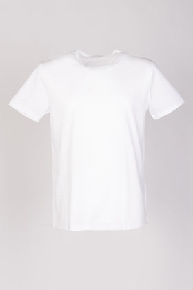 RRP€78 ZEGNA Filoscozia Cotton T-Shirt Top US/UK42 EU52 XL White Round Neck gallery photo number 1