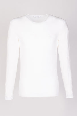RRP €81 ZEGNA T-Shirt Top US/UK38 EU48 M EZ Logo Patch Long Sleeve Round Neck