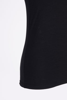 RRP €68 ZEGNA Micromodal T-Shirt Top US/UK34 EU44 XS Black Short Sleeve V-Neck gallery photo number 5